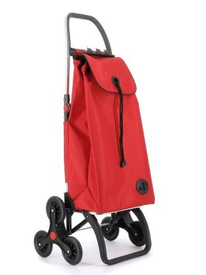 Rolser 6L shoppingvagn, trappklättrare, röd