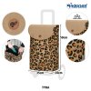 Shoppingvagn Alu Star Tyra, leopard