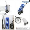 Shoppingvagn Andersen Royal 8X Hydro DeLux 3.0 med uppblåsbara gummihjul Ø 25 cm, svart