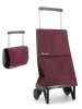 Rolser Plegmatic MF DLX. Hopfällbar shoppingvagn, vinröd