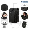 Shoppingvagn Andersen Royal 8X Hydro DeLux 3.0 med uppblåsbara gummihjul Ø 25 cm, svart
