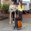 Shoppingvagn Alu Star DLX läder, svart