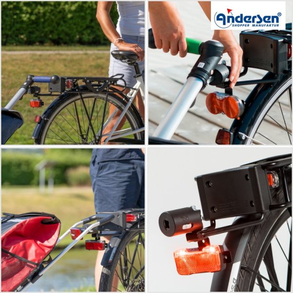 Dra shoppingvagnen efter cykel