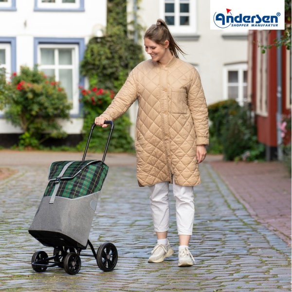 Shoppingvagn Quattro Gese, grön