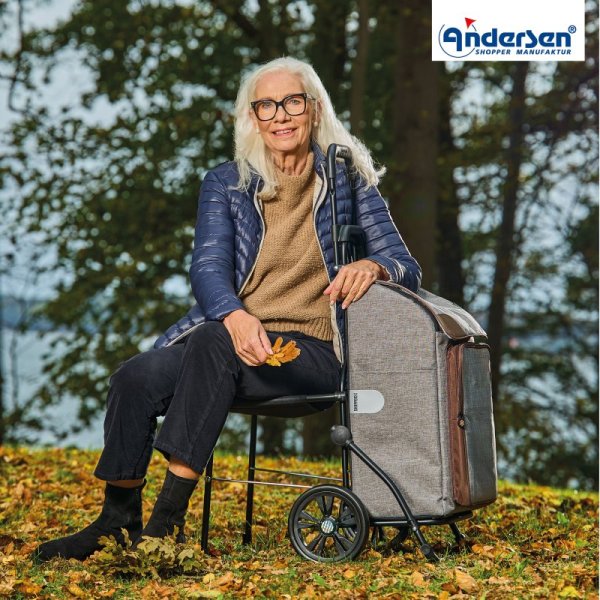 Shoppingvagn Komfort Shopper Holk, grå