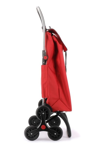 Rolser 6L shoppingvagn, trappklättrare, röd