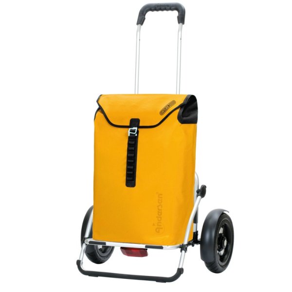 Shoppingvagn Andersen Royal Plus Extra Ortlieb med hjul Ø 25 cm, gul
