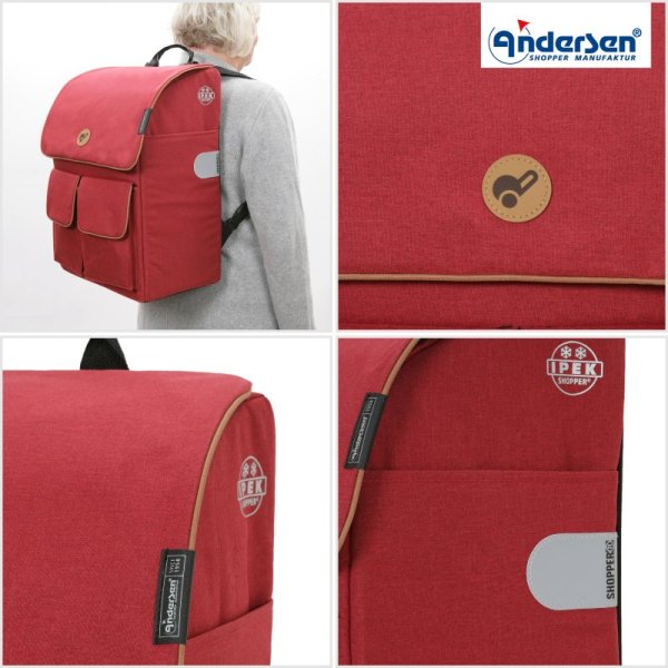 Shoppingvagn Scala Shopper Ipek mini Thermo, röd