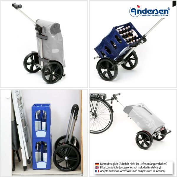 Shoppingvagn Andersen Tura Fado 3.0, svart