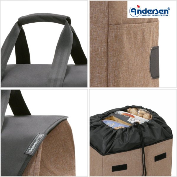 Shoppingvagn Andersen Royal trappklättrare Senta 2.0, sand