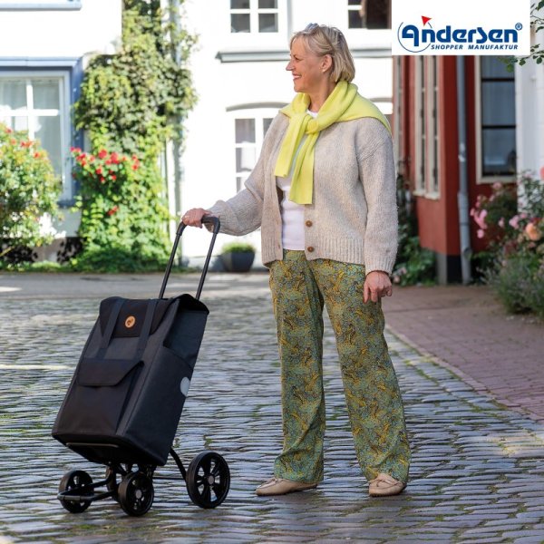 Shoppingvagn Andersen Quattro Senta 2.0, svart