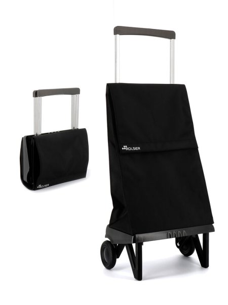 Rolser Plegmatic MF DLX. Hopfällbar shoppingvagn, svart