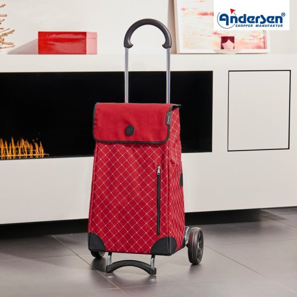 Shoppingvagn Andersen Sofia. röd