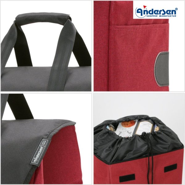 Shoppingvagn Andersen, röd