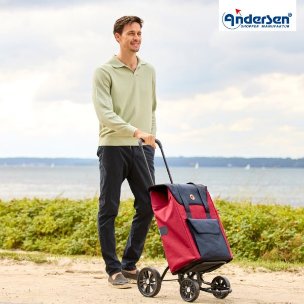 Shoppingvagn Andersen Quattro Senta 2.0, röd