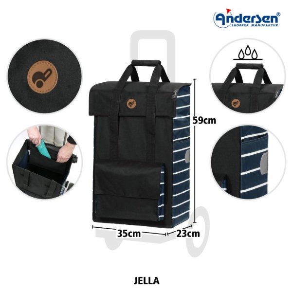 Shoppingvagn Andersen Scala Jella, blå