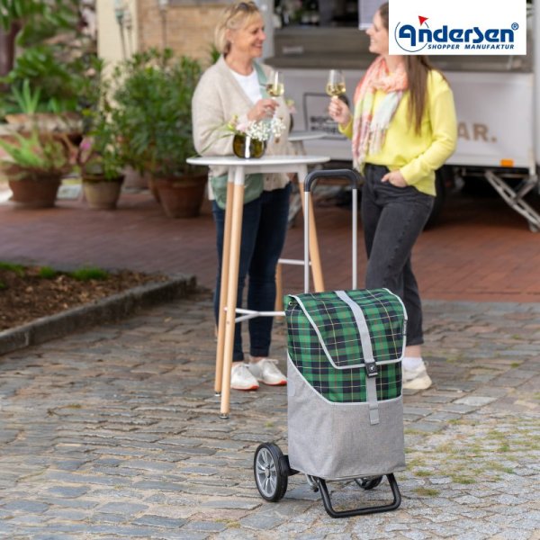 Shoppingvagn Andersen Alu Star Gese, grön