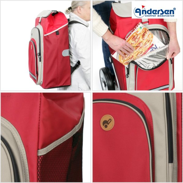 Shoppingvagn Andersen Royal Hydro 2.1, röd