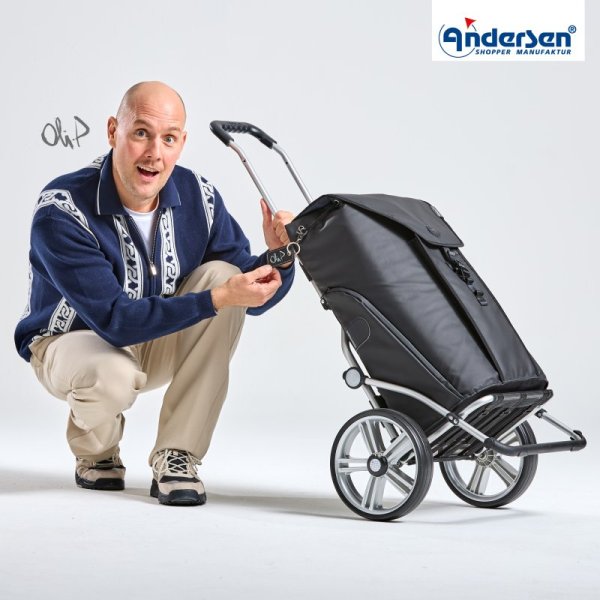 Shoppingvagn Oli.P. 3.0, svart
