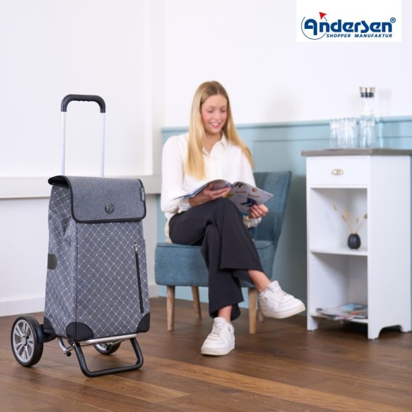 Shoppingvagn Andersen Alu Star Sofia, antrasit