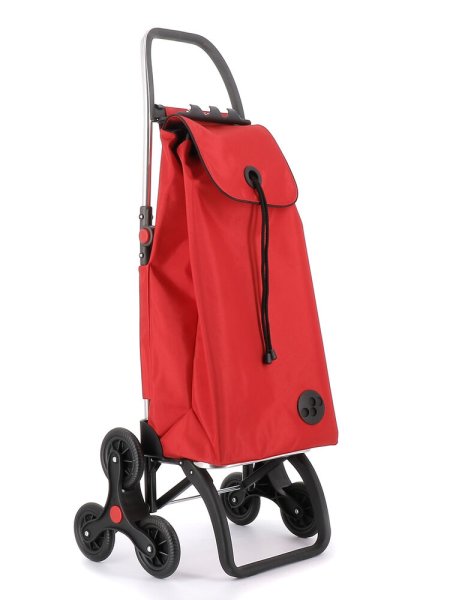 Rolser 6L shoppingvagn, trappklättrare, röd