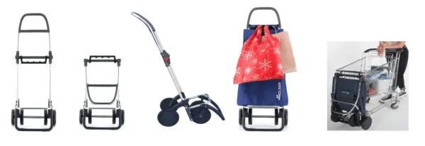 Rolser dramatenvagn 4L Tweed 43 liter, grå