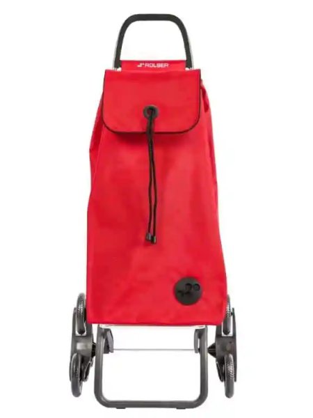 Rolser 6L shoppingvagn, trappklättrare, röd