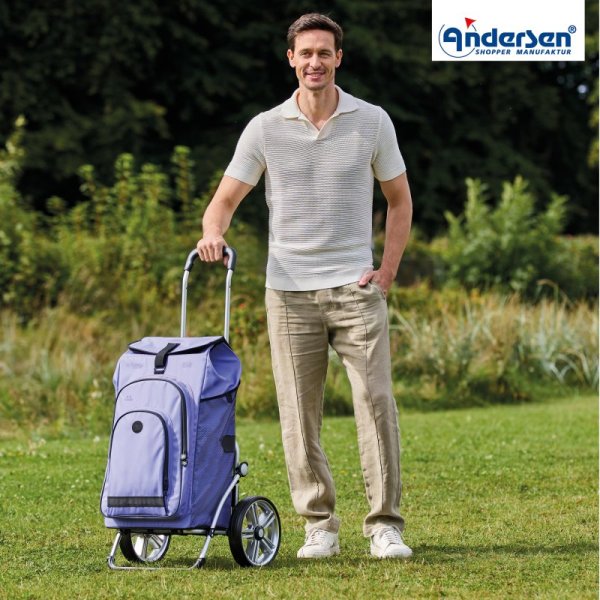 Shoppingvagn Andersen Royal 5X aluminium Hydro 3.0, lila