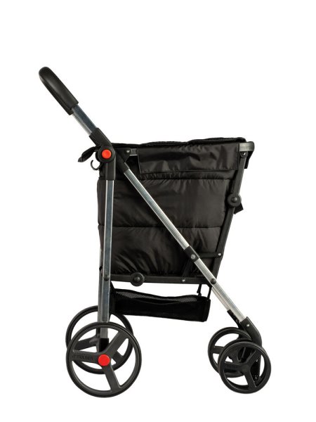 Rolser dramatenvagn 4B Polar Basket, 58 liter svart