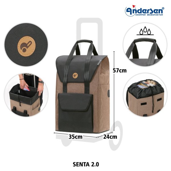 Shoppingvagn med färg sand från Andersen