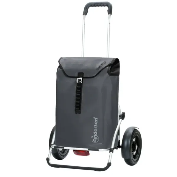 Shoppingvagn Andersen Royal Plus Extra Ortlieb med hjul Ø 25 cm, antrasit