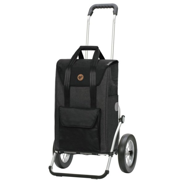 Andersen Senta shoppingvagn stora hjul, svart