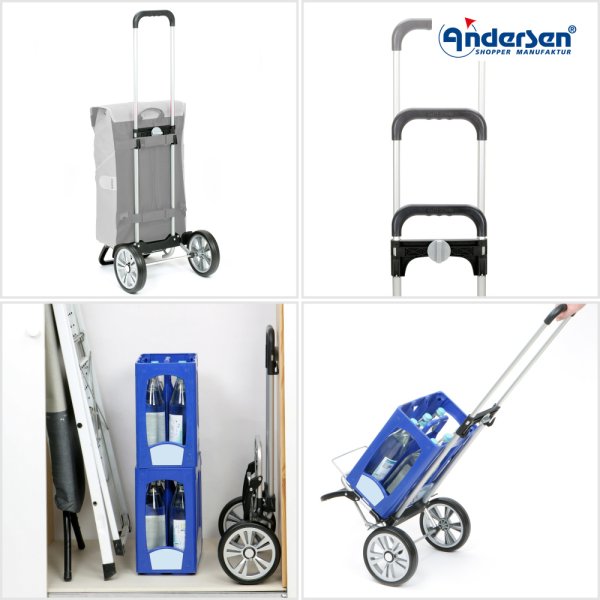 Shoppingvagn Alu Star Senta, svart