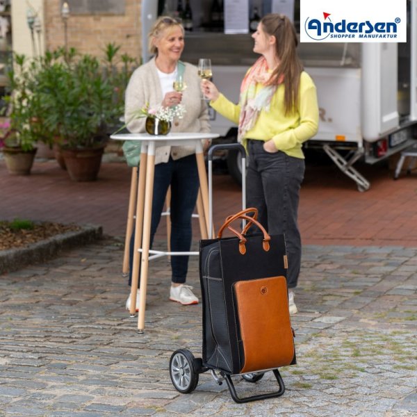 Shoppingvagn Alu Star DLX läder, brun